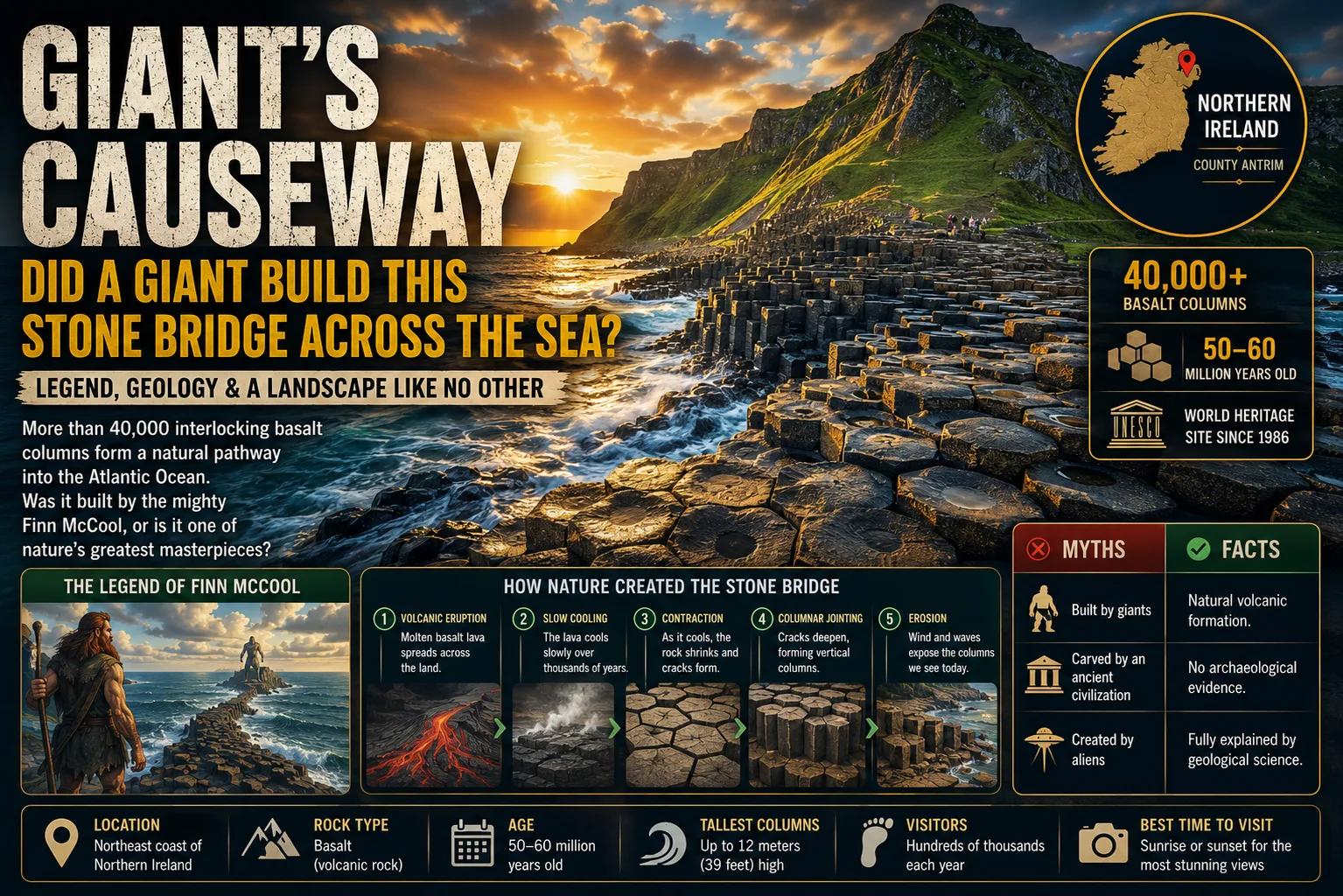 Giant's Causeway: Did a Giant Build This Stone Bridge Across the Sea?