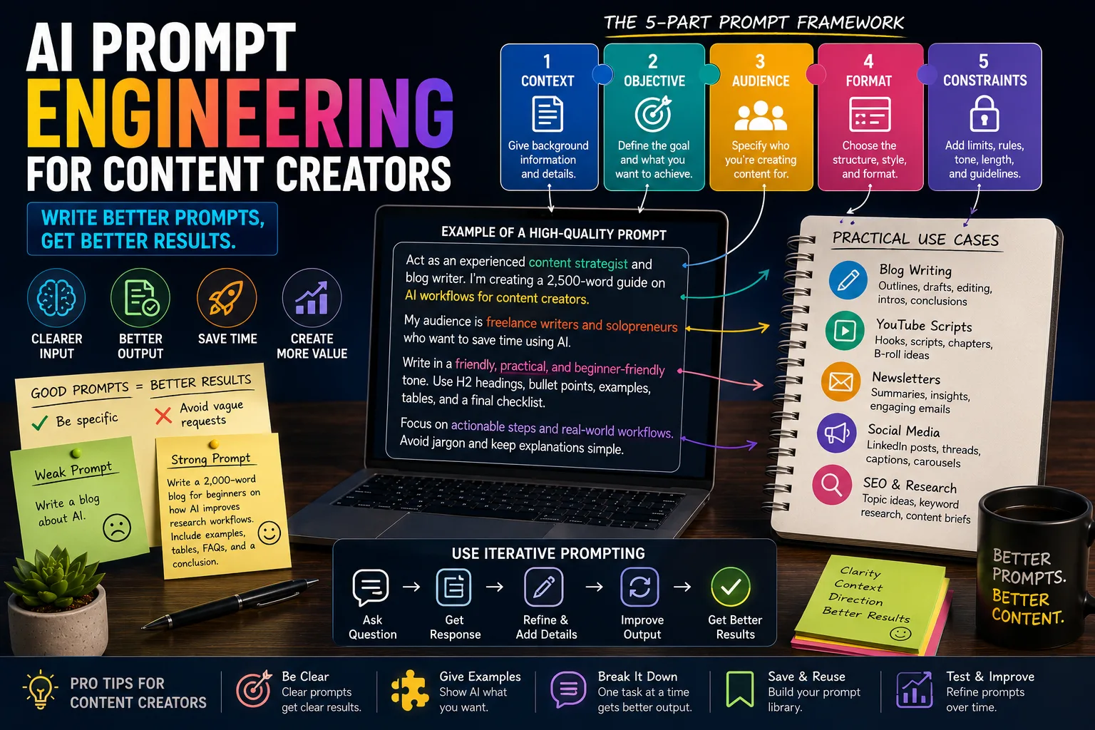 AI Prompt Engineering for Content Creators: Write Better Prompts, Get Better Results