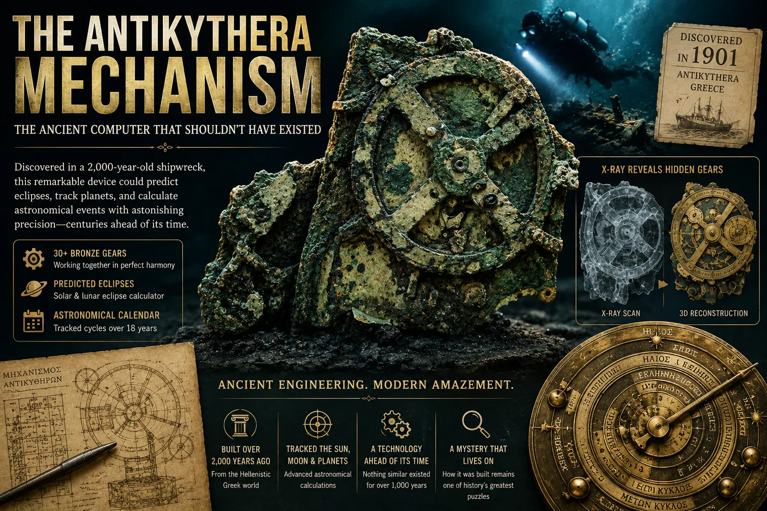 The Antikythera Mechanism: The Ancient Computer That Shouldn't Have Existed